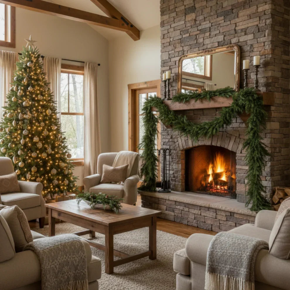 Merrily Faux Cedar Garlands