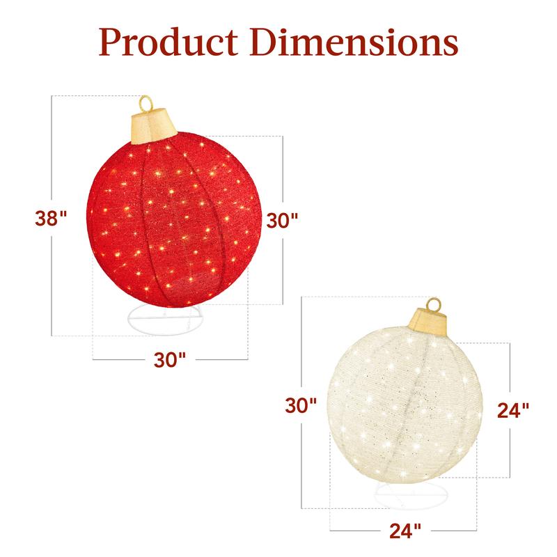 Lighted Christmas Outdoor Ornaments