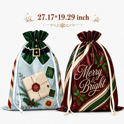 Bolsas Navideñas con Cordón
