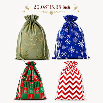 Bolsas Navideñas con Cordón