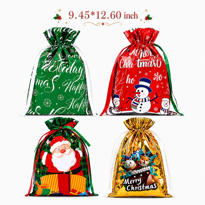 Bolsas Navideñas con Cordón