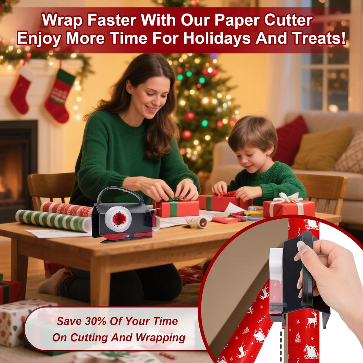 Wrapping Paper Cutter & Tape Dispenser Kit