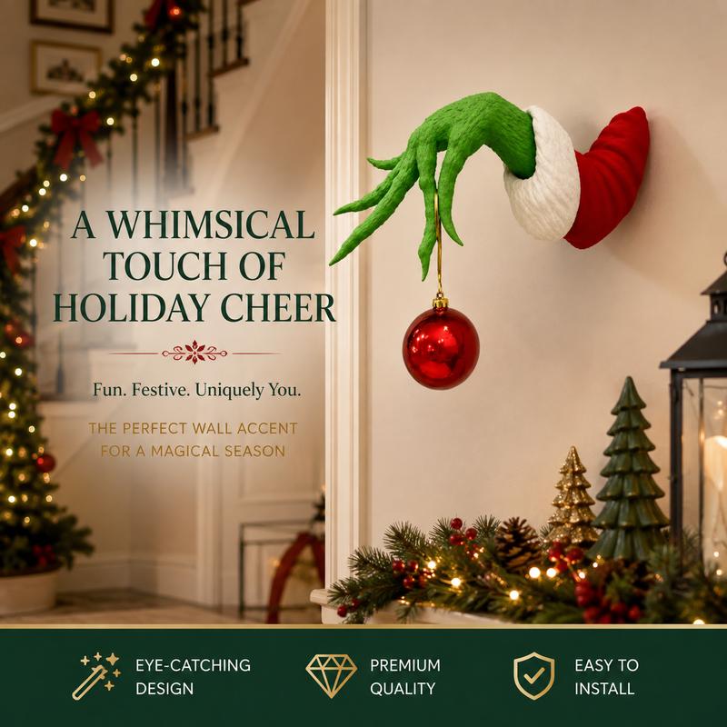 Colgador de adornos de Grinch de Navidad