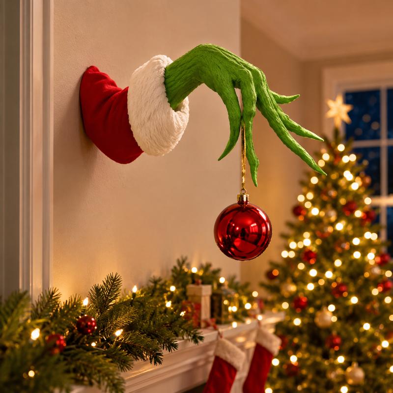 Colgador de adornos de Grinch de Navidad