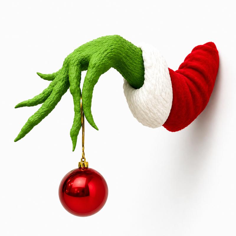 Colgador de adornos de Grinch de Navidad