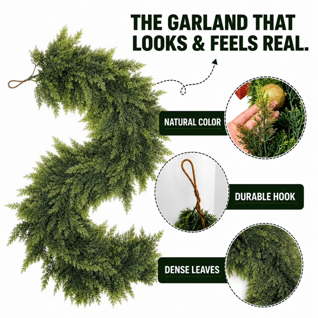 Merrily Faux Cedar Garlands