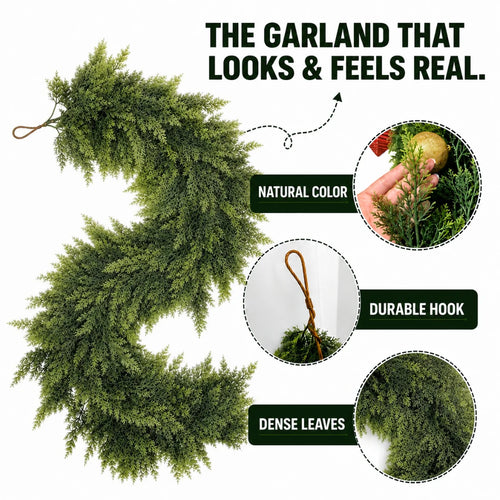 Merrily Faux Cedar Garlands