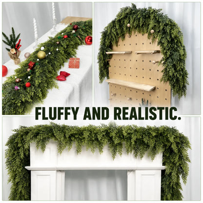 Merrily Faux Cedar Garlands